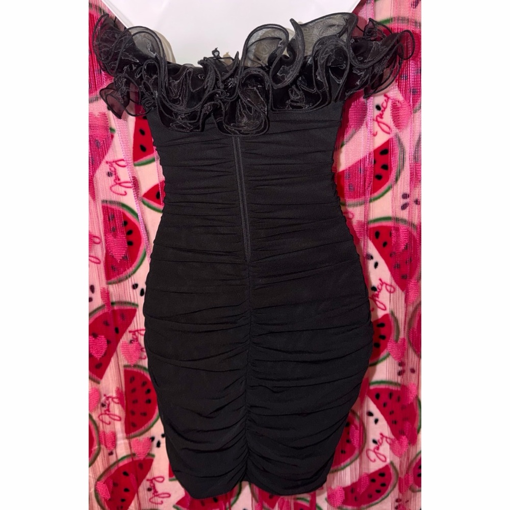 🖤 Windsor Ruched Strapless Dress - Picture 3 of 5